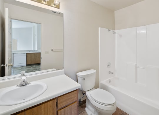 Bathroom With Bathtub at Meadowview Apartments, Santa Rosa, 95407