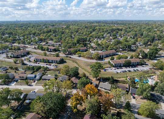 Aerial View Of Property at Wood Creek Apartments, Fort Wayne