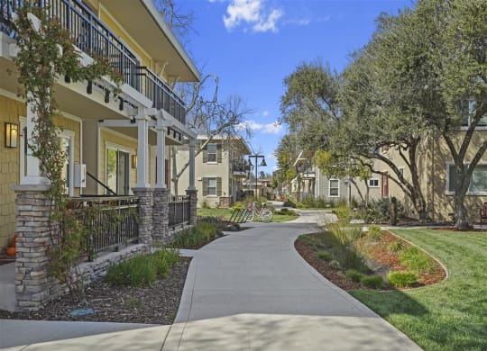 home entrance at Parkside Apartments, Davis, CA, 95616