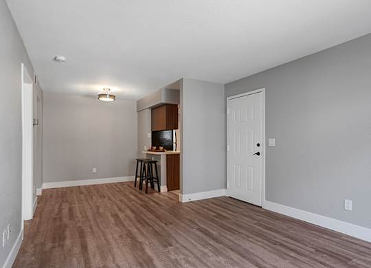 Remodeled Living Room at Clayton Creek Apartments
