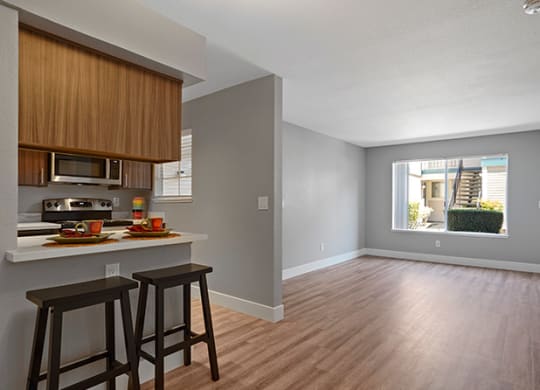 Remodeled Living Room at Clayton Creek Apartments