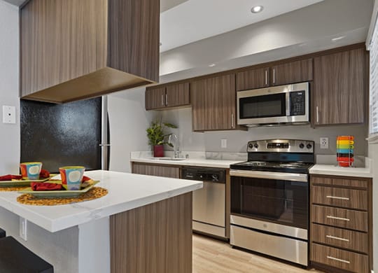 Remodeled Kitchen at Clayton Creek Apartments
