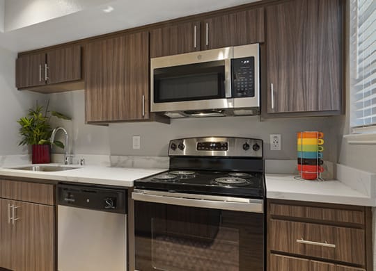 Remodeled Kitchen at Clayton Creek Apartments