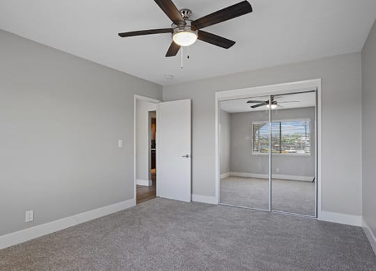 Lighted Ceiling Fan at Colonial Garden Apartments, San Mateo, California