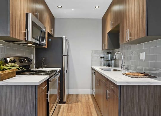 Fully Equipped Kitchen With Modern Appliances at Fairmont Apartments, California