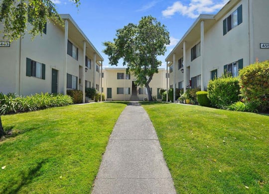 Beautiful Walking Paths at Colonial Garden Apartments, San Mateo, CA, 94401