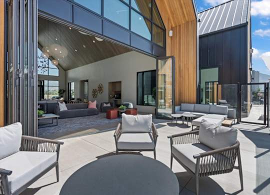 Patio at Solhavn Apartments, American Fork