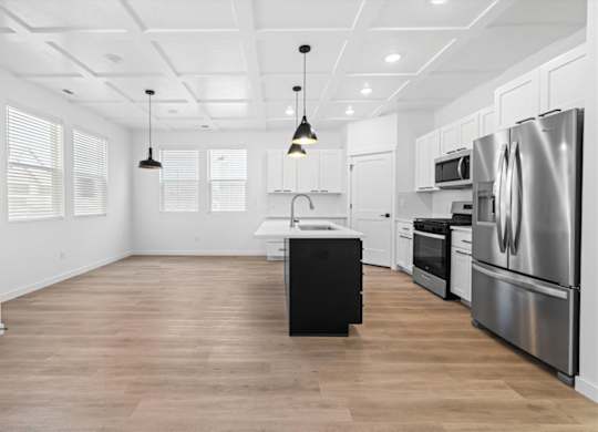 Open Concept Kitchen at Alante Homes at Spring Run, Idaho, 83607