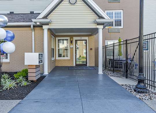 Building Entrance at AVIA North Shore Apartments, Jeffersonville, Indiana