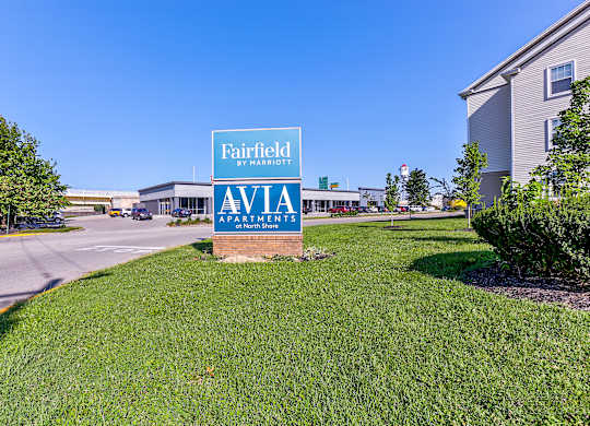 Sign for Property at AVIA North Shore Apartments, Indiana