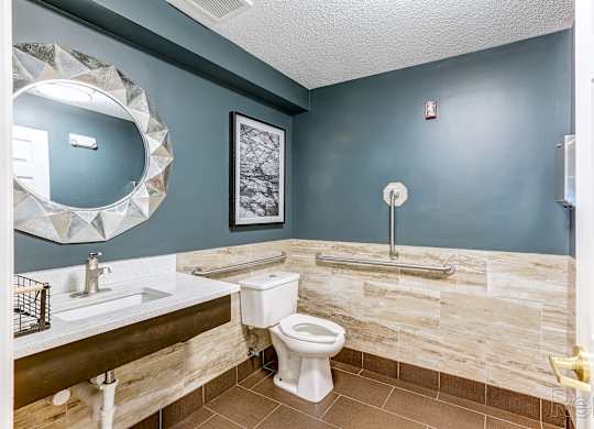 Bathroom at AVIA North Shore Apartments, Jeffersonville
