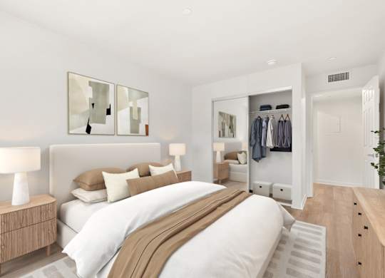 Cozy Bedroom at AVIA on Pike Street, Seattle, Washington