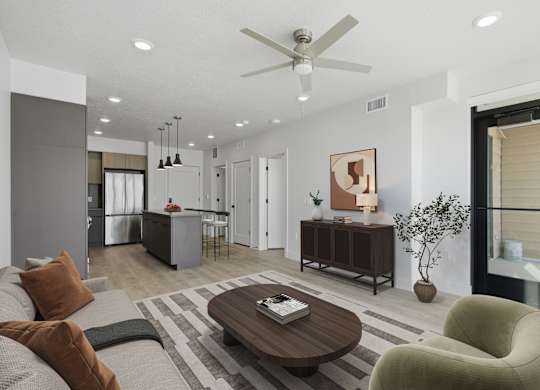 Living Room at Brickside Heights, Millcreek, UT