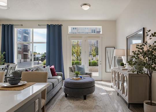 a living room with a couch  at 200 City View, Provo, UT