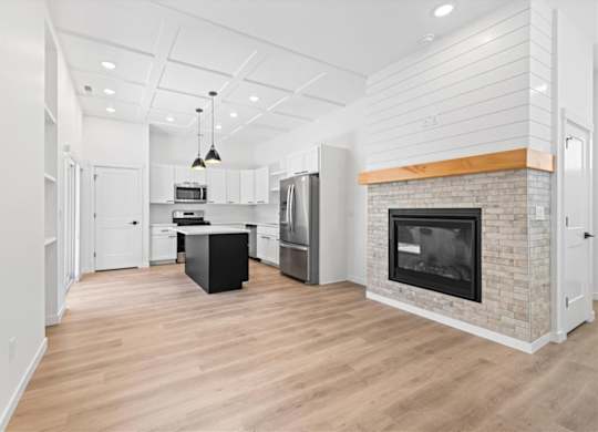Modern spacious kitchen at Alante Homes at Spring Run, Caldwell, Idaho