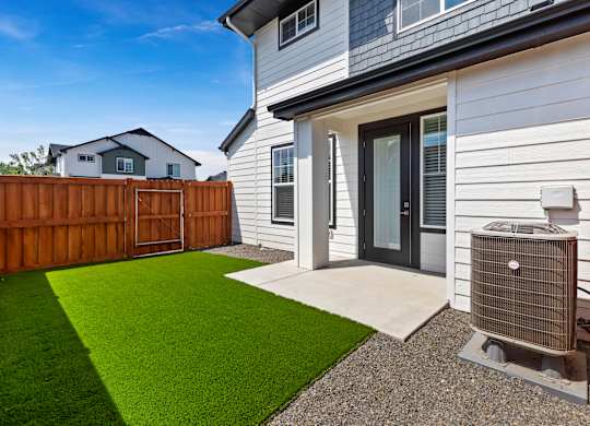 Backyard Area at Alante Homes at Lake Hazel, Boise