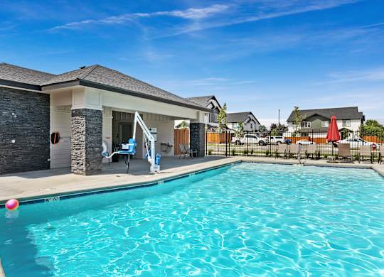 Sparkling Pool at Alante Homes at Lake Hazel, Idaho, 83709