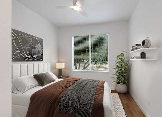 Cozy Bedroom at AVIA Apartments On Alpha, Dallas, Texas