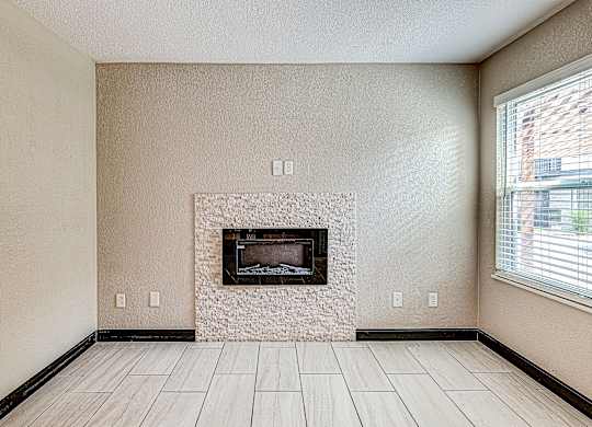 Modern Electric Fireplace at Avia Lofts at Founders Road, Indianapolis, 46268