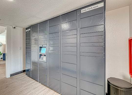 Package Lockers at Avia Lofts at Founders Road, Indianapolis, IN