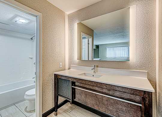 Master Bathroom at Avia Lofts at Founders Road, Indiana, 46268