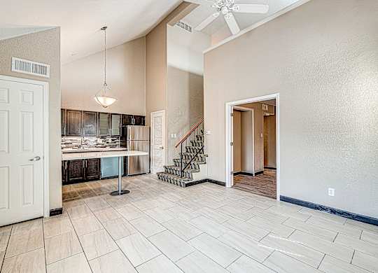 Open Living Room at Avia Lofts at Founders Road, Indianapolis, IN