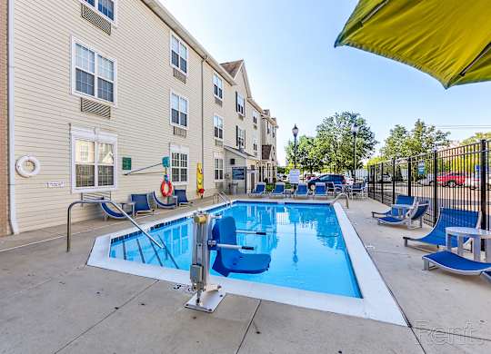 Swimming Pool Area at AVIA North Shore Apartments, Jeffersonville