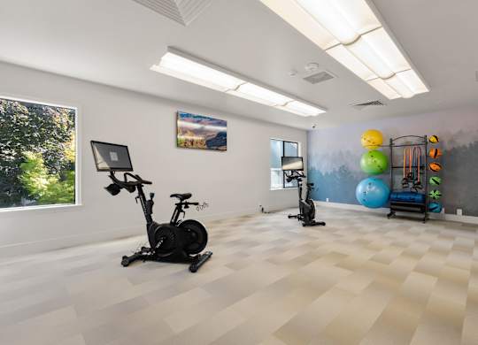 Gym at AVIA Lofts on Parkway Apartments, Vancouver, Washington