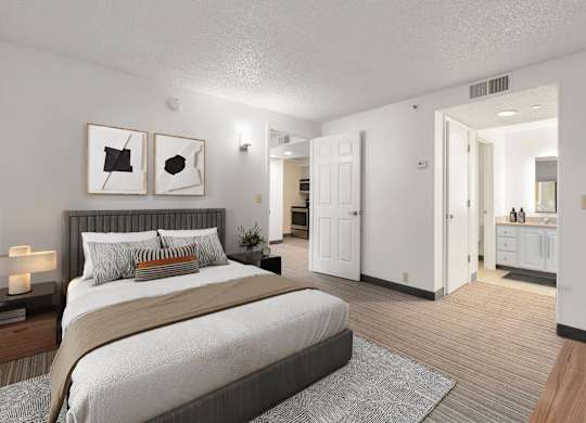 Large Bedroom at AVIA Lofts on Parkway, Vancouver