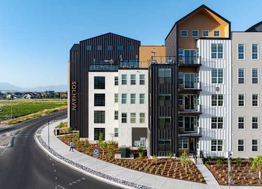 Exterior Building B_09 at Solhavn Apartments, American Fork, UT, 84003
