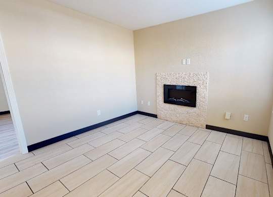 White Fireplace at Avia Lofts at Founders Road, Indianapolis, 46268