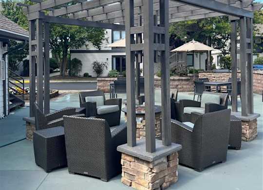 lounge outside area at Avia Lofts at Maple Road, New York