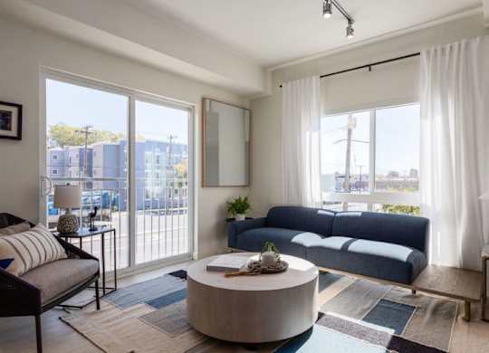 Living Room at Paperbox Lofts, Utah, 84101