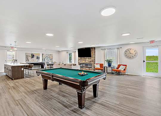 our apartments have a game room with a pool table and a bar at Red Rock Apartments, Rapid City, 57702