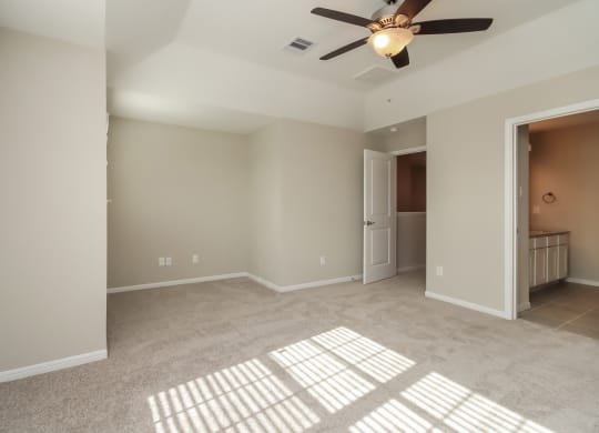 Bedroom with Ceiling Fan at Pradera Oaks, Texas, 77583