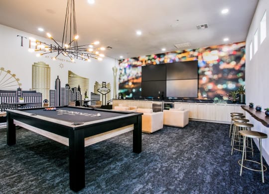 The Presley at Whitney Ranch Clubhouse with Billiards Table