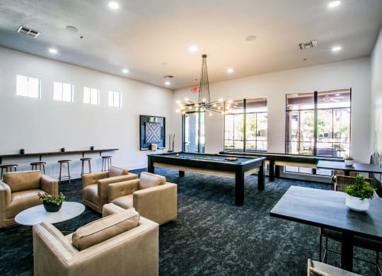 The Presley at Whitney Ranch Clubhouse with Billiards Table