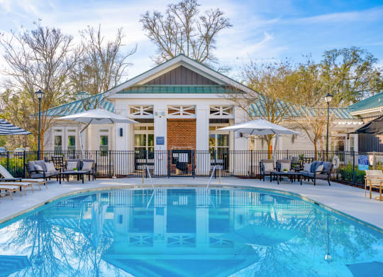 our apartments showcase an unique swimming pool