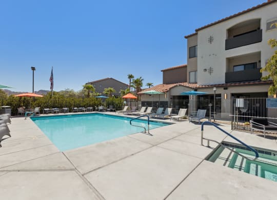 the swimming pool at colton apartments in nevada