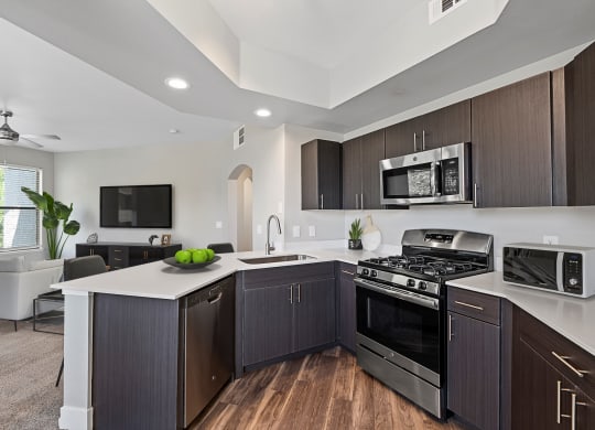 Cyan at Green Valley Apartments Model Kitchen