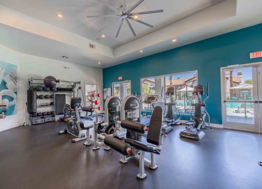 the gym at the enclave at photo