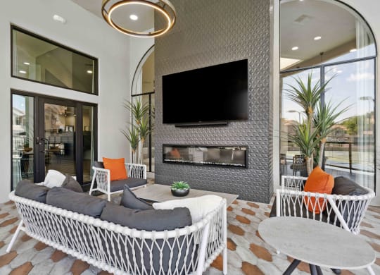 hideaway north scottsdale outdoor seating with fire place