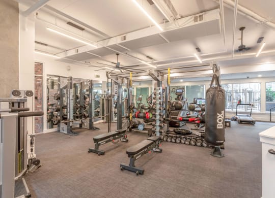 Elliston 23 apartments in Nashville Tennessee photo of fitness center