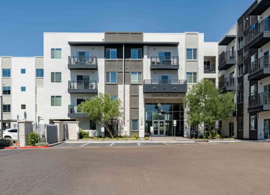our apartments offer a parking lot in front of the building