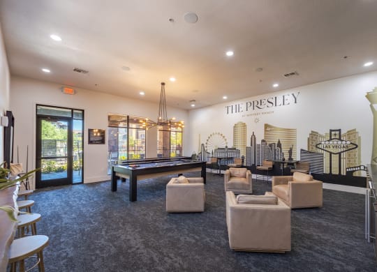 the lobby at the preserve at great pond apartments in windsor, ct