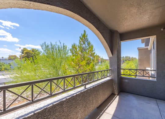 a balcony with a view