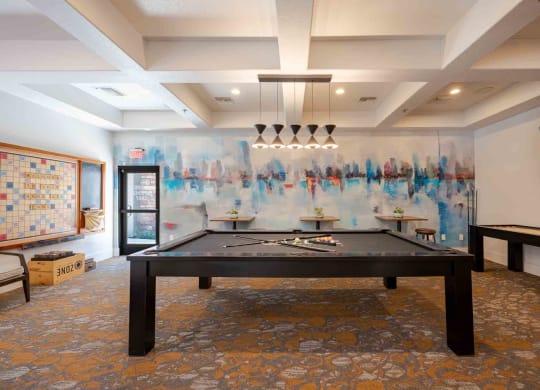 play a game of pool in the games room