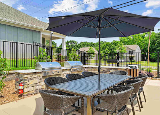 Outdoor Patio and Grill at Zora University, Charlotte, NC