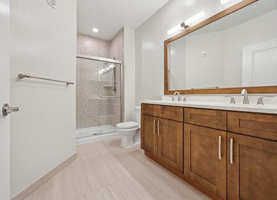 Bathroom with Double Sink at Heritage Court, Ewing, NJ, 08628