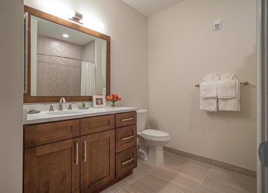 Large open bathrooms at Heritage Court, Ewing